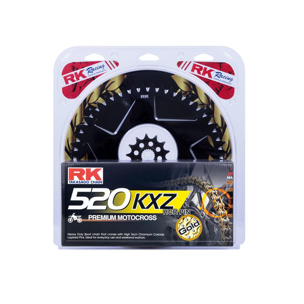 LITE PACK - RK CHAIN & SPROCKET KIT BLACK 13/48 KX250F 06-25