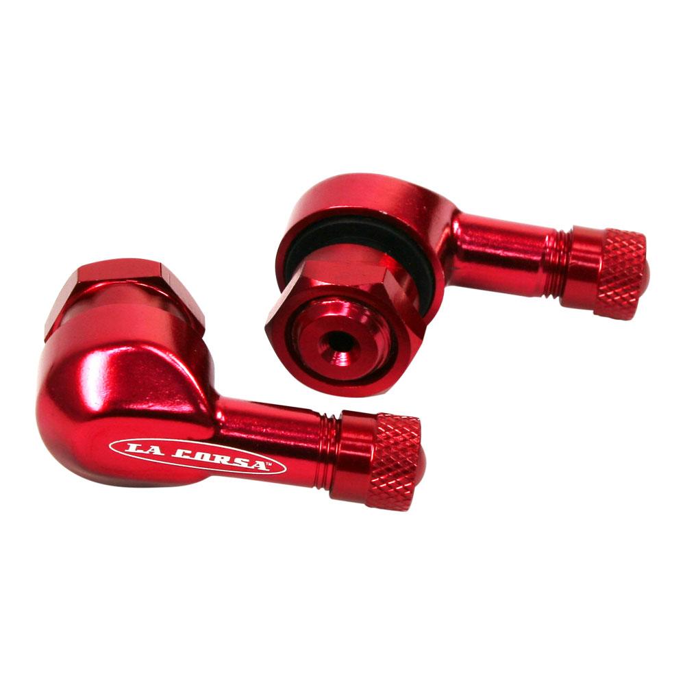LA CORSA TUBELESS VALVE STEM RED - 11.3MM (PAIR)