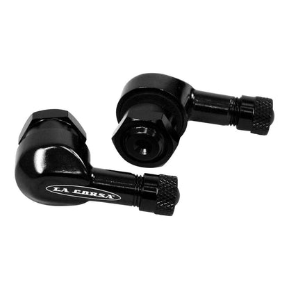 LA CORSA TUBELESS VALVE STEM - BLACK - 8.3MM (PAIR)