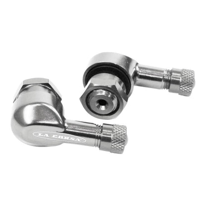 LA CORSA TUBELESS VALVE STEM - SILVER - 8.3MM (PAIR)