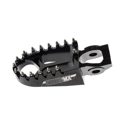 STATES MX S2 ALLOY OFF ROAD FOOTPEGS - KTM/HUSQVARNA (FITS 2016 MODELS ON) - BLACK