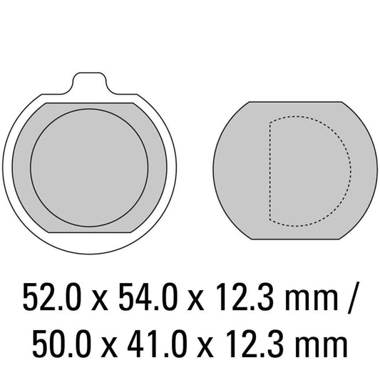 FERODO Disc Pad Set - FDB132 P Platinum Non Sintered Compound