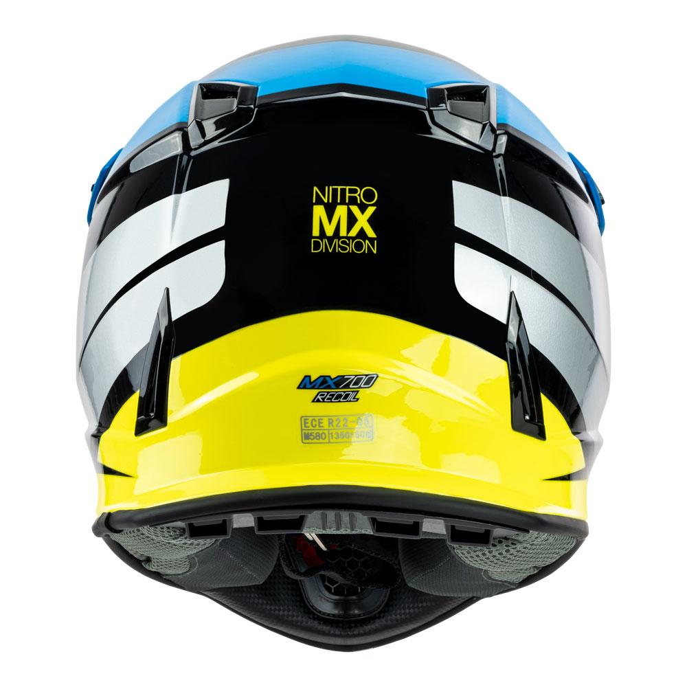 NITRO MX700 YOUTH RECOIL BLUE/BLACK/GREY/FLURO