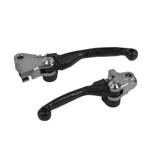 POLISPORT FOLDING LEVER SET HONDA CRF450R 21-25 - BLACK