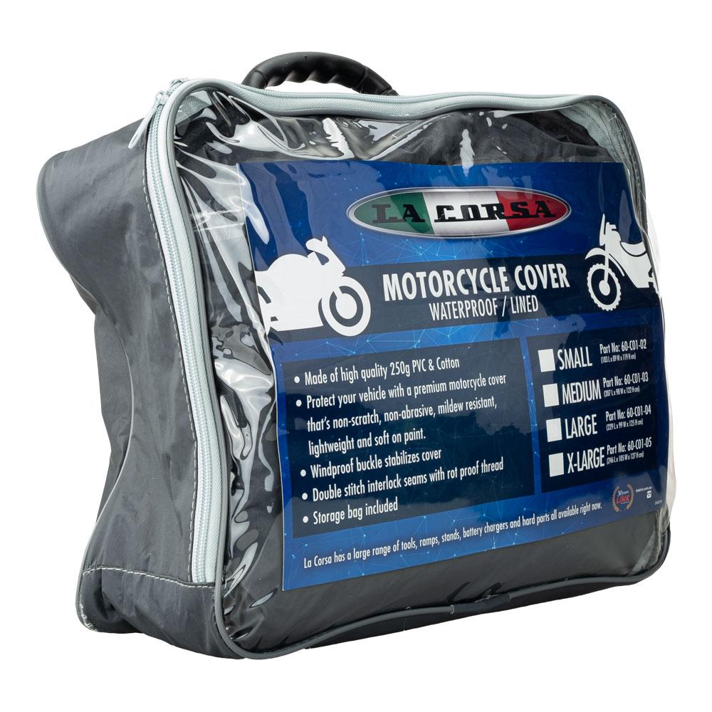 LA CORSA MOTORCYCLE COVER - WATERPROOF / LINED 2XL
