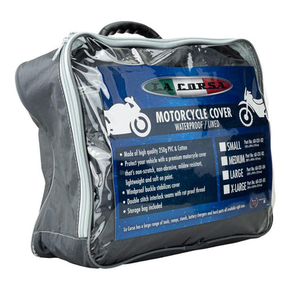 LA CORSA MOTORCYCLE COVER - WATERPROOF / LINED 2XL