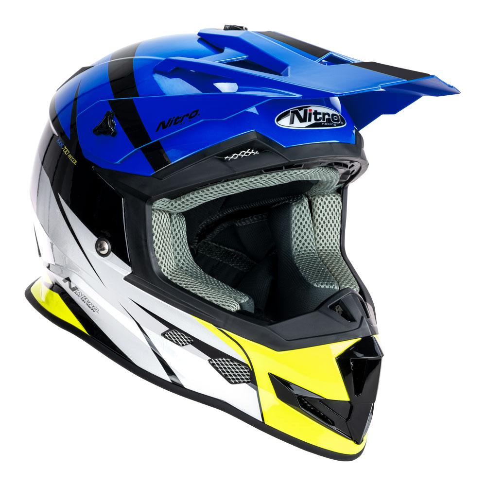 NITRO MX700 YOUTH RECOIL BLACK/BLUE/WHITE/FLURO