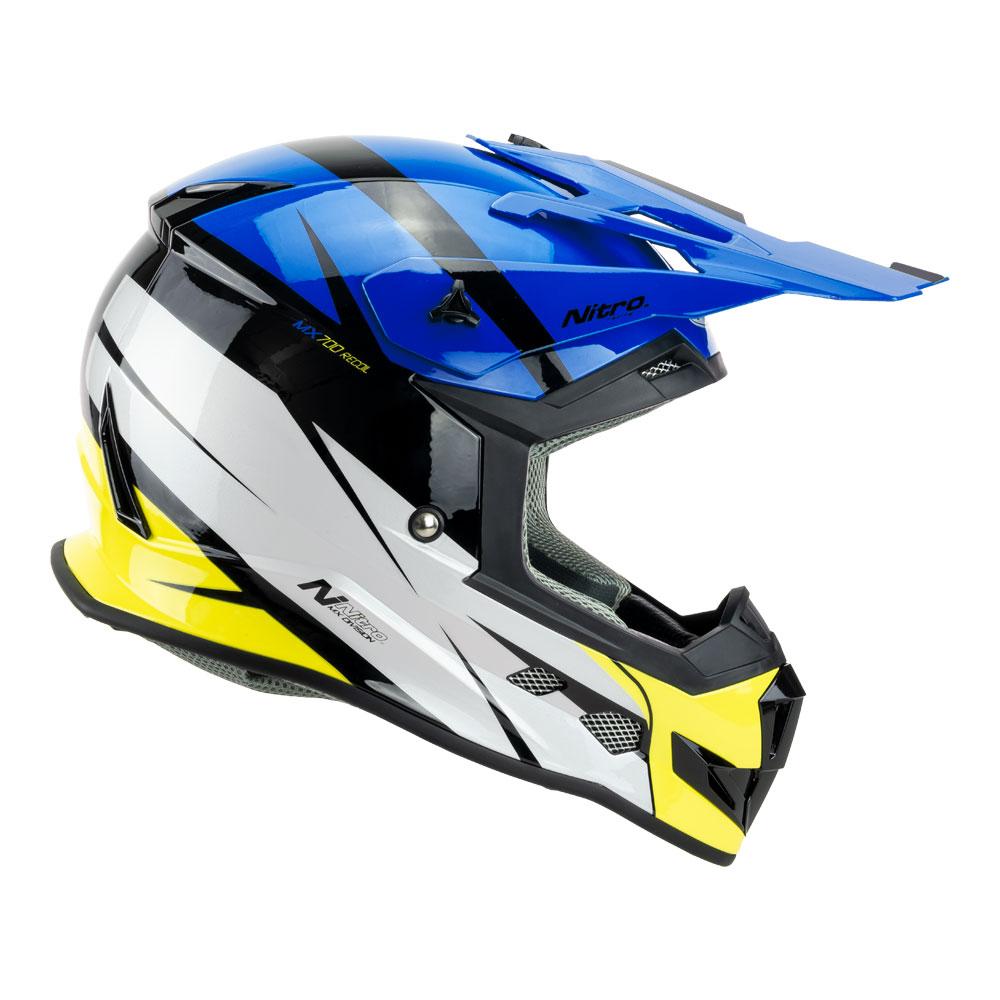 NITRO MX700 YOUTH RECOIL BLACK/BLUE/WHITE/FLURO