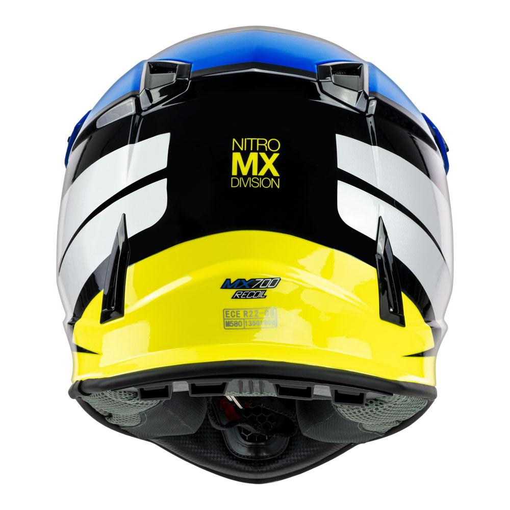 NITRO MX700 YOUTH RECOIL BLACK/BLUE/WHITE/FLURO